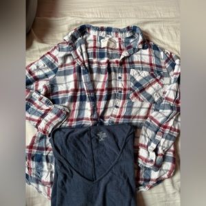 BUNDLE Tshirt and Flannel!